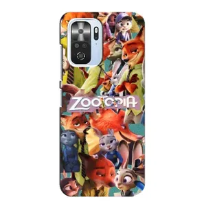 Силиконовый чехол с принтом Зоотрополіс для Xiaomi POCO F3 (Коллаж героев)