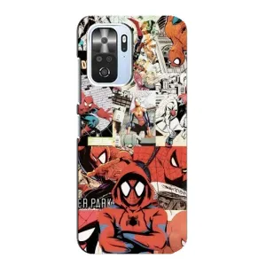 Чехол Супергерой Человека Паука на Xiaomi POCO F3 (Комикс Паука)