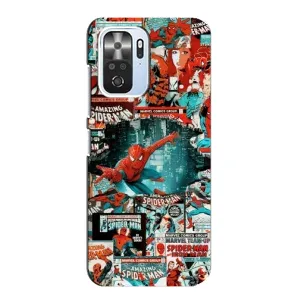Чехол Супергерой Человека Паука на Xiaomi POCO F3 (Комиксы Человек Паук)