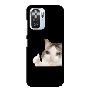 Бампер с принтом Мемы для Xiaomi POCO F3 (Кот в слезах)