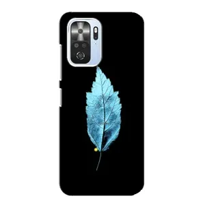 Чехол с картинками на черном фоне для Xiaomi POCO F3 (Листочек)