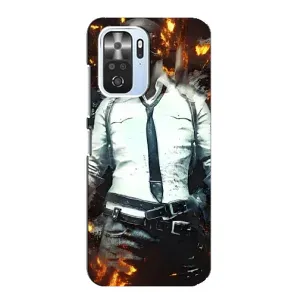 Силиконовый чехол с картинкой "Герой Pubg" на Xiaomi POCO F3 (Man Пубг)