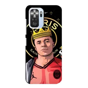 Чехол (TPU) с Футболистом на Xiaomi POCO F3 (Mbappe King)