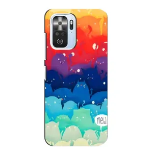 Силиконовый чехол с котиком для Xiaomi POCO F3 (Mew)
