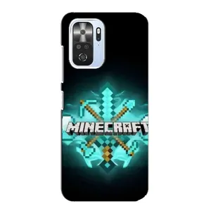 Чехол майнкрафт для Xiaomi POCO F3 (MineCraft 2)