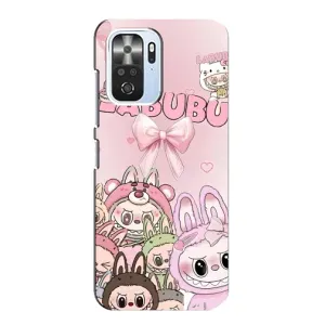 Чехол с принтом Лабубу для Xiaomi POCO F3 (Монстры Лабубу)