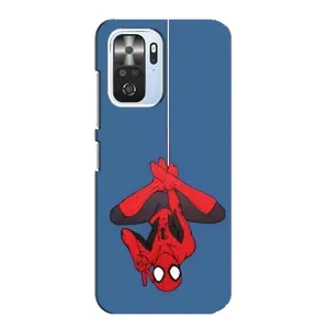 Чехол Супергерой Человека Паука на Xiaomi POCO F3 (На паутине)