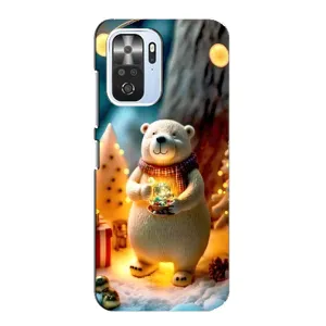 Чехлы на Новый Год Xiaomi POCO F3 (Новогодний ведмеженок)
