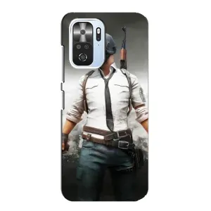 Силиконовый чехол с картинкой "Герой Pubg" на Xiaomi POCO F3 (Пабг)