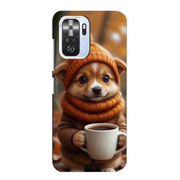Чехол с рисунком «Собачка с кофе» для Xiaomi POCO F3 Чехол с рисунком «Собачка с кофе» для Xiaomi POCO F3