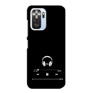 Чехол с картинками на черном фоне для Xiaomi POCO F3 (Плеер)