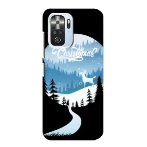 Силиконовый бампер на рождество для Xiaomi POCO F3 (Рождественский Олень)