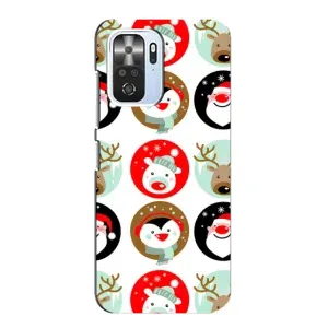Силиконовый бампер на рождество для Xiaomi POCO F3 (Рождественский принт)
