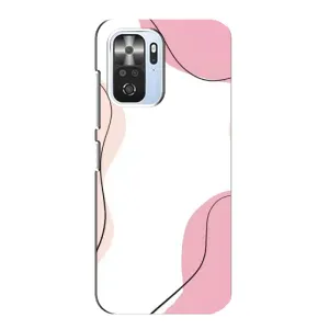 Чохол квітковий дизайн для Xiaomi POCO F3 (Рожевий фон)