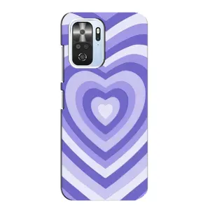Чехлы с тематикой "Маленькие Сердечки" на Xiaomi POCO F3 (Сердце фиолет)