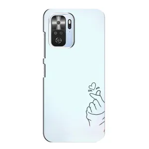 Чохол (Знак сердечка) для Xiaomi POCO F3 (Сердечко на блакитному)