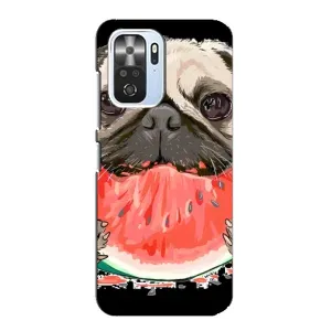 Чехол (ТПУ) Милые собачки для Xiaomi POCO F3 (Смешной Мопс)