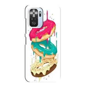 Чехол с изображением вкусной еды для Xiaomi POCO F3 (Сочные пончики)