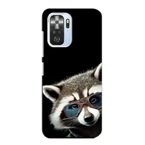 Силиконовый Чехол с Енотами на Xiaomi POCO F3 (Стильный Енот)