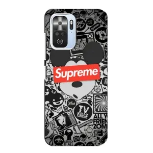Чехол с Брендами одежды на Поко Ф3 (Supreme Маус)