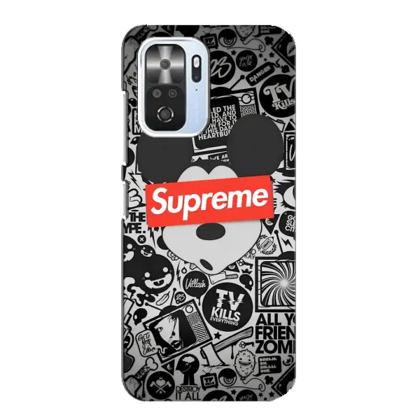 Чехол с рисунком «Supreme Маус» для Xiaomi POCO F3 Чехол с рисунком «Supreme Маус» для Xiaomi POCO F3