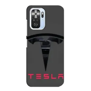 Силіконовий бампер з картинкою машини на Xiaomi POCO F3 (Logo TESLA)