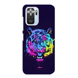 Силиконовый бампер с картинкой животных для Xiaomi POCO F3 (Тигр-Арт)