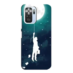 Чехол (ТПУ) с планетами на Xiaomi POCO F3 (To The moon)