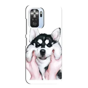 Бампер для Xiaomi POCO F3 с картинкой "Песики" (Собака Хаски)