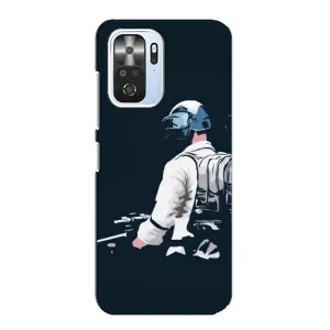 Силиконовый чехол с картинкой "Герой Pubg" на Xiaomi POCO F3 (В экиперовке)