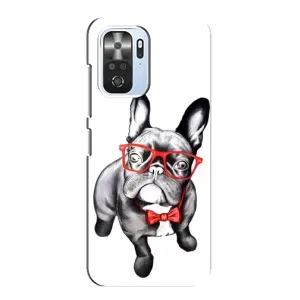 Бампер для Xiaomi POCO F3 с картинкой "Песики" (В очках)