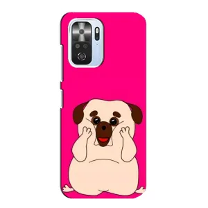 Чехол (ТПУ) Милые собачки для Xiaomi POCO F3 (Веселый Мопсик)