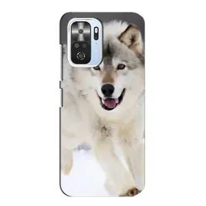 Чехол с Волком на Xiaomi POCO F3 (Волк на снегу)