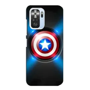 Чехол с Щитом Капитана Америки на Xiaomi POCO F3 (Яркий Щит Капитана)