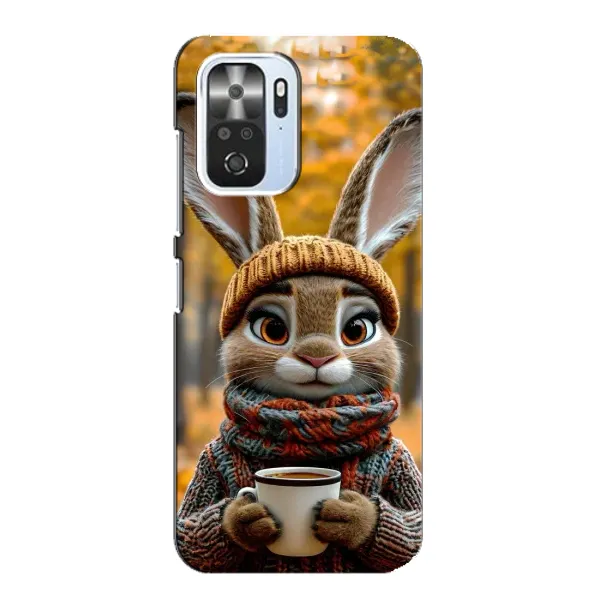 Чехол с рисунком «Зайчик с кофе» для Xiaomi POCO F3 Чехол с рисунком «Зайчик с кофе» для Xiaomi POCO F3