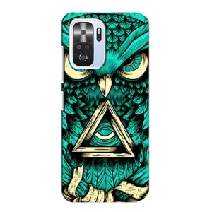 Чехлы с принтом СОВЫ для Xiaomi POCO F3 (Зеленая сова)