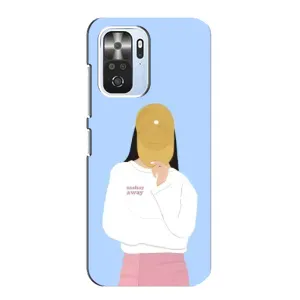 Силиконовый Чехол на Xiaomi POCO F3 с картинкой Стильных Девушек (Желтая кепка)