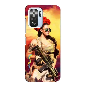 ЗСУ Чехлы (TPU) для Xiaomi POCO F3 (Женщина солдат)