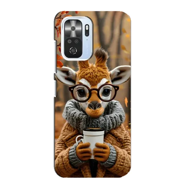 Чехол с рисунком «Жираф с кофе» для Xiaomi POCO F3 Чехол с рисунком «Жираф с кофе» для Xiaomi POCO F3