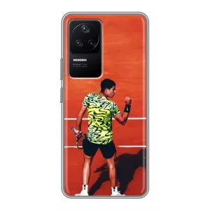 Чехлы с принтом Спортивная тематика для Xiaomi POCO F4 (5G) (Алькарас Теннисист)