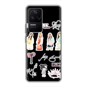 Чехлы с картинкой для Xiaomi POCO F4 (5G) (Арт блэкпинг)