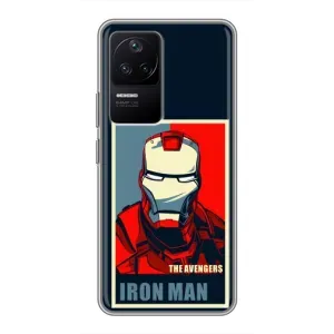 Чехол Супергерой Железный человек на Xiaomi POCO F4 (5G) (Art Iron man)