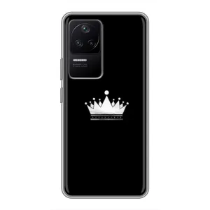 Чохол (Корона на чорному фоні) для Поко Ф4 (5G) (Біла корона)