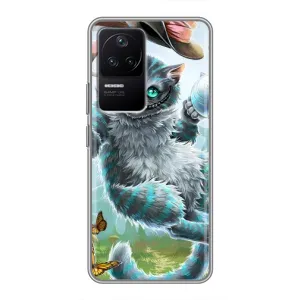 Бампер с изображением Котиков для Поко Ф4 (5G) (Чеширский КОТИК)