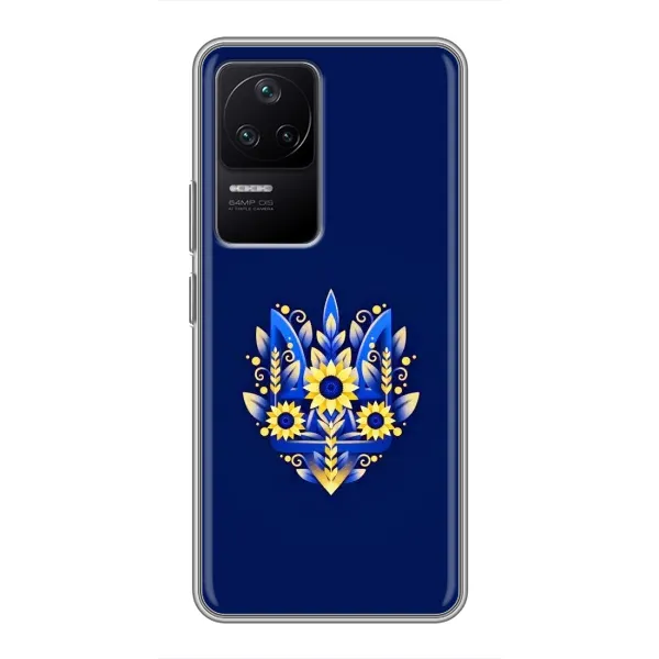 Чехол с рисунком «Цветущий Герб» для Xiaomi POCO F4 (5G)