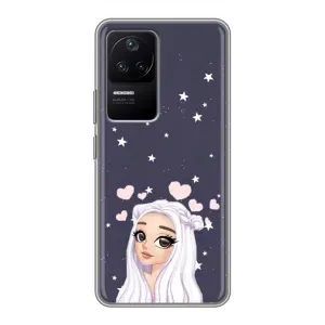 Чохол Стильні дівчата на Xiaomi POCO F4 (5G) (Дівчина та серця)