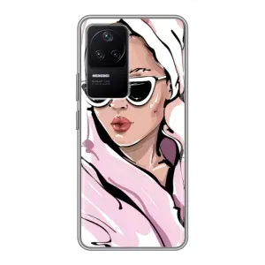 Чохол з картинкою Модні Дівчата Xiaomi POCO F4 (5G) (Дівчина в халаті)