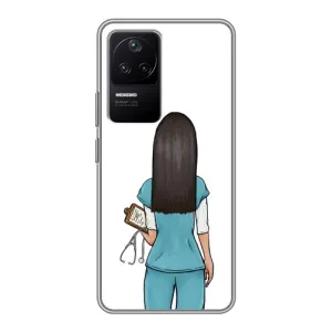 Силиконовый бампер (Работники) на Xiaomi POCO F4 (5G) (Доктор)