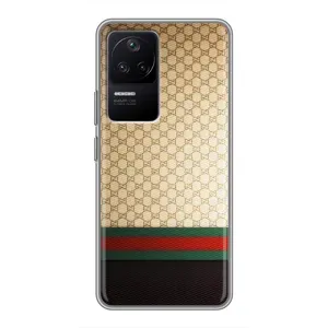 Чохли бренд ГУЧЧІ для Xiaomi POCO F4 (5G) (Фон Гуччі)