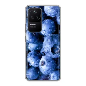 Чехол с изображением вкусной еды для Xiaomi POCO F4 (5G) (Голубика)